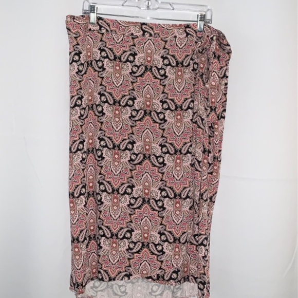 Maurices Paisley Wrap Skirt - Picture 2 of 7